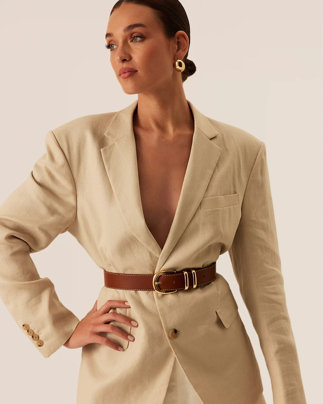 AMANI BELT - TAN-GOLD - Image 5