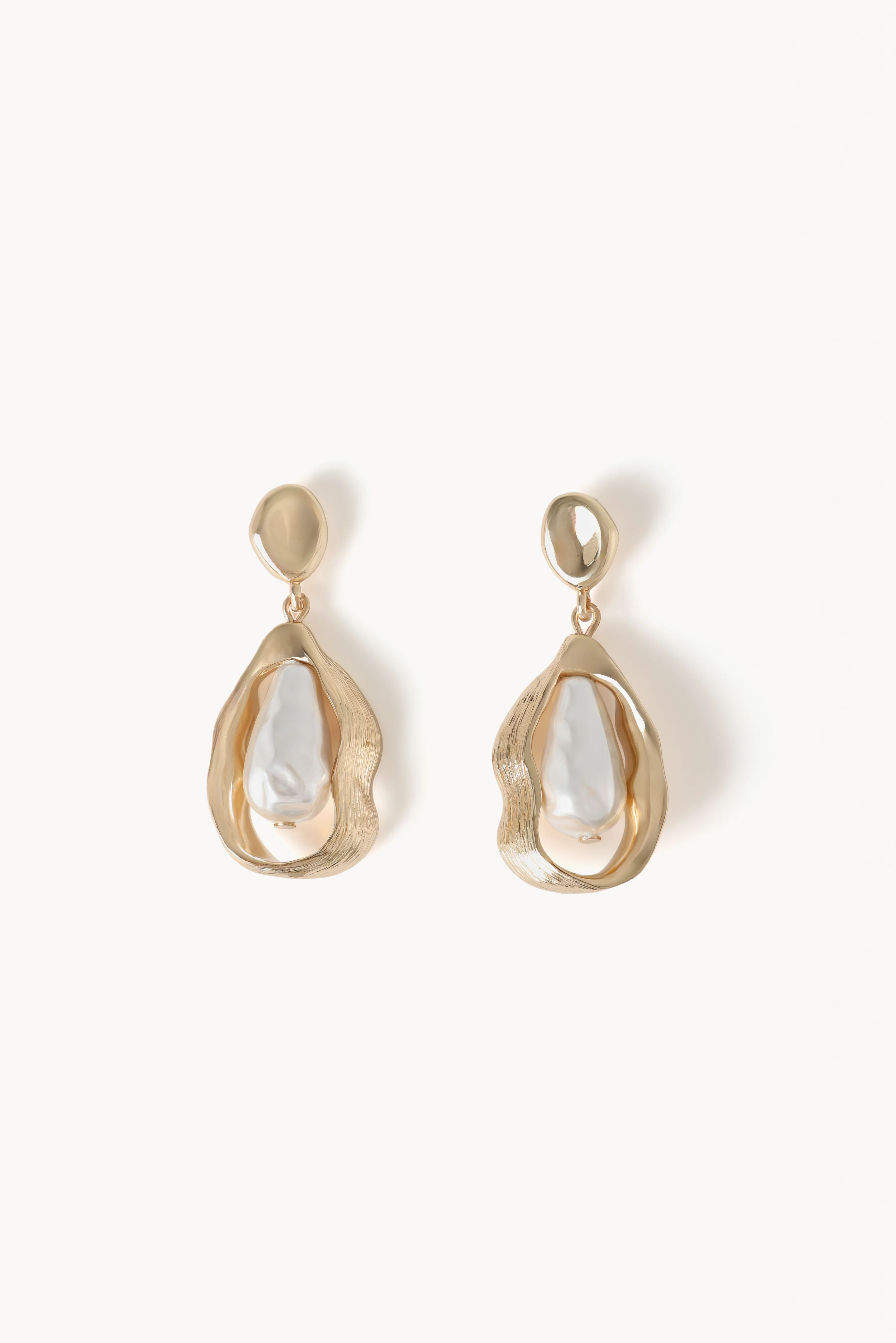 ANDREA EARRINGS - GOLD-PEARL