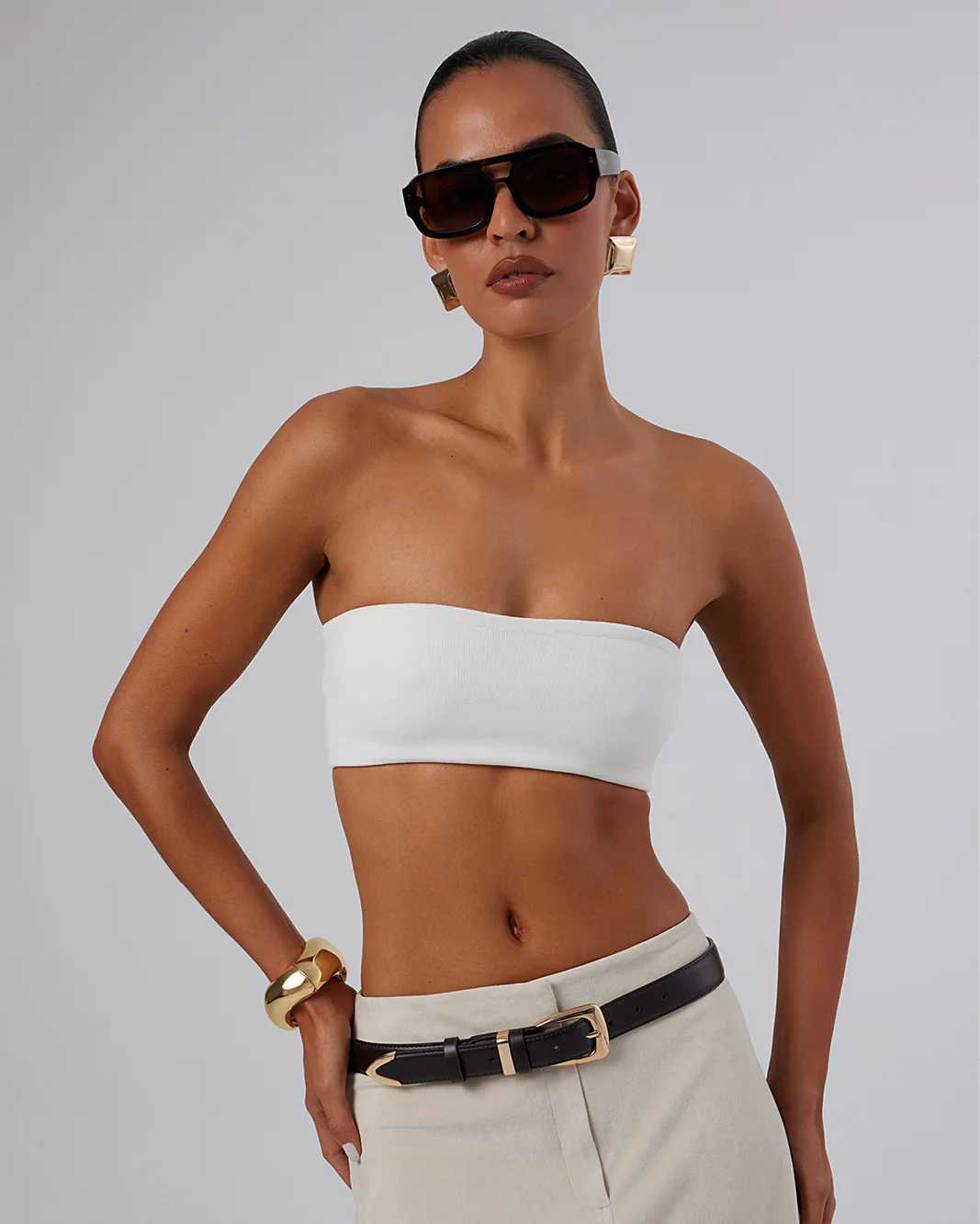 BRYNLEE BELT - DARK CACAO-GOLD - Image 3