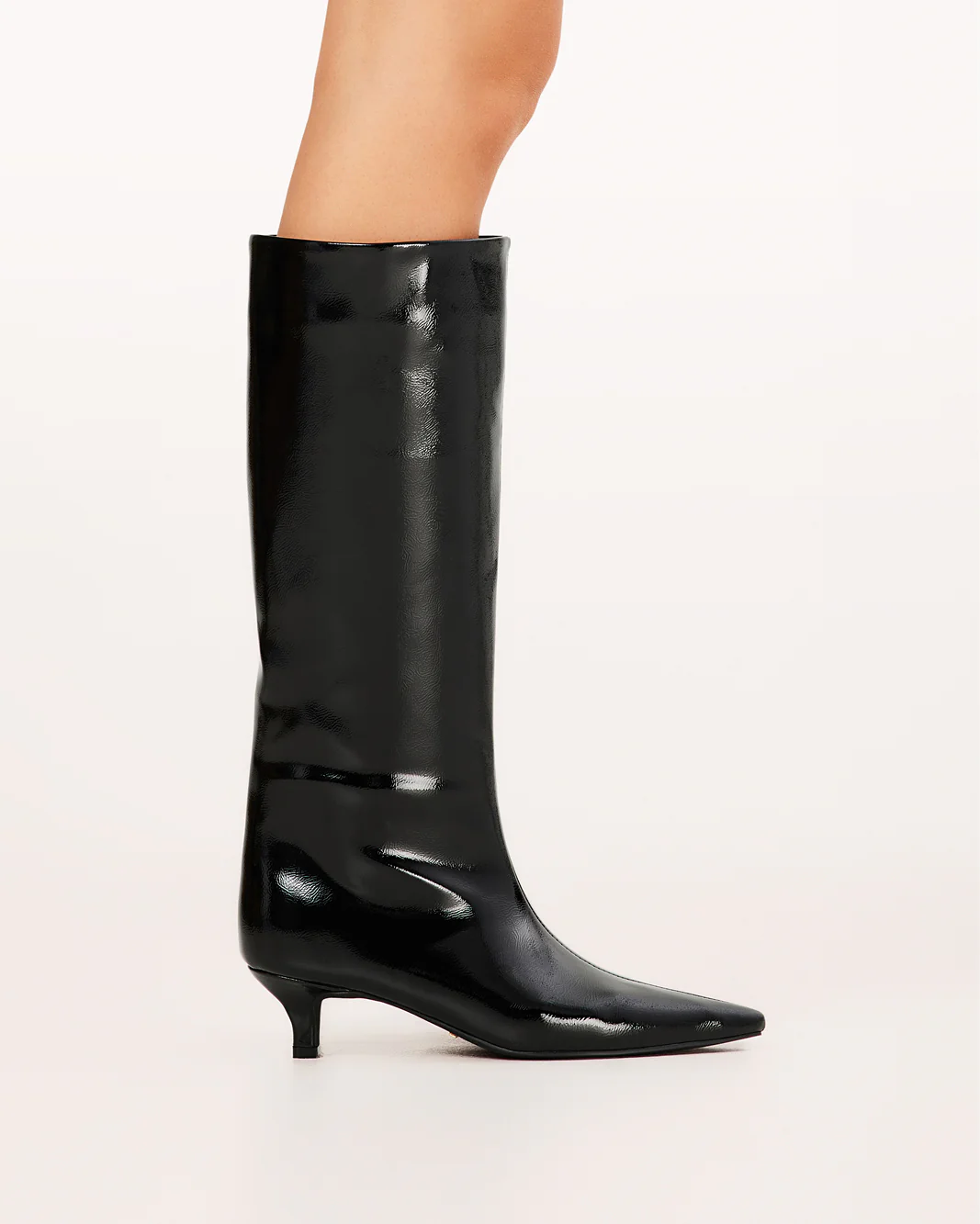 ELSPETH - BLACK CRINKLE PATENT - Image 4