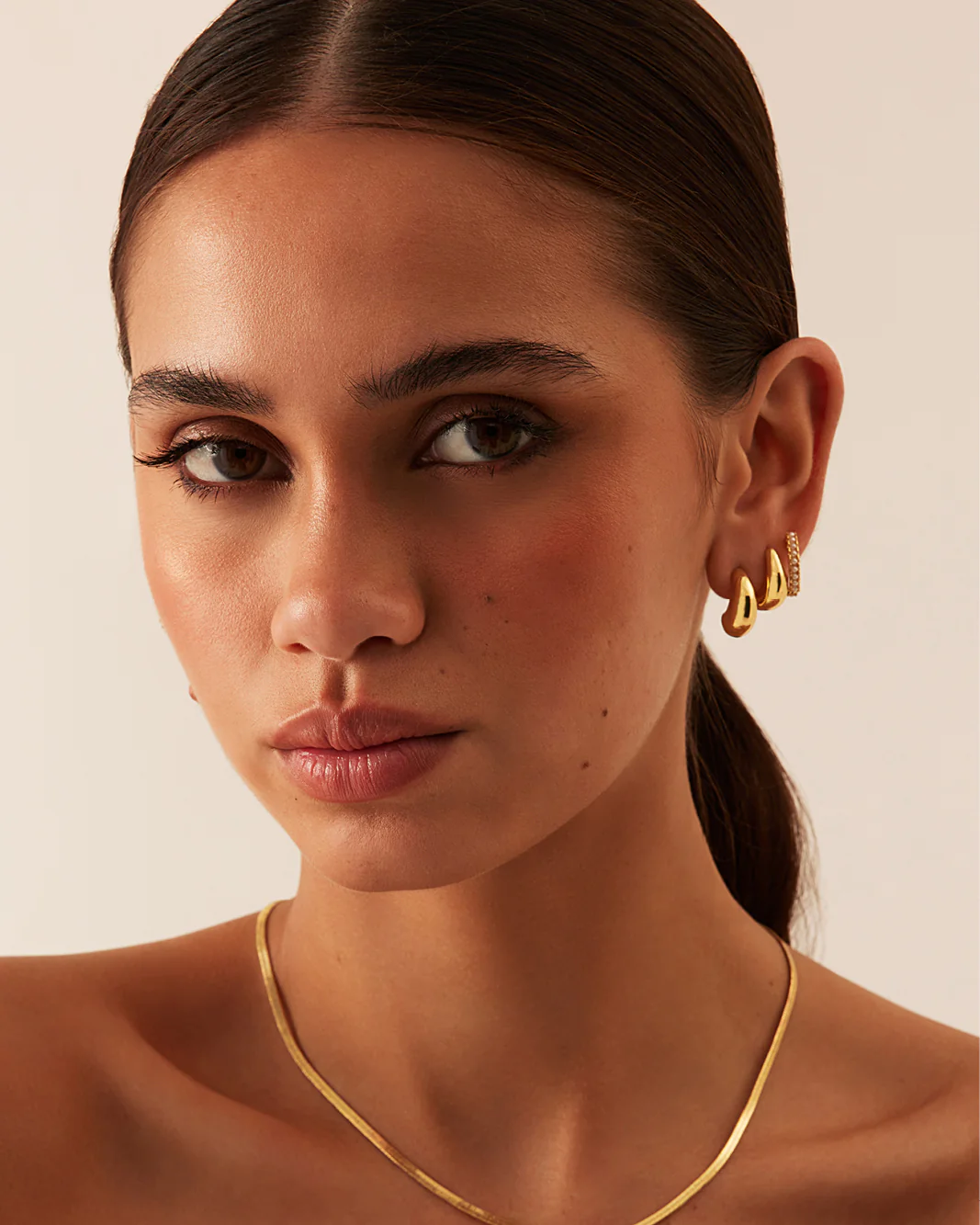 EVERLEIGH EARRING 3 PACK - GOLD PLATED 18K - Image 3