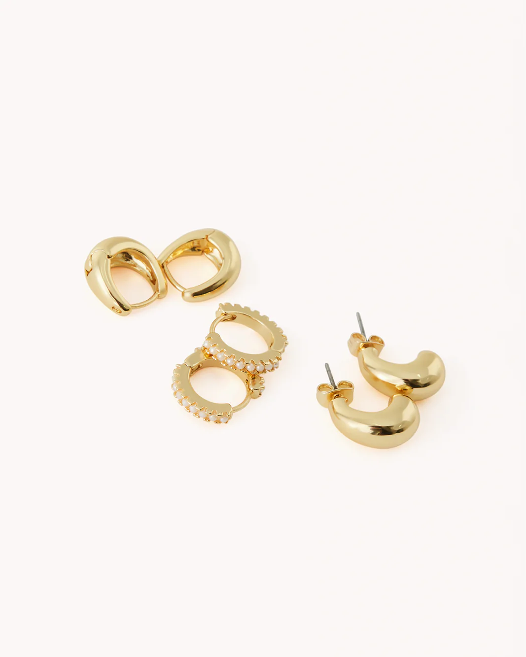 EVERLEIGH EARRING 3 PACK - GOLD PLATED 18K - Image 4