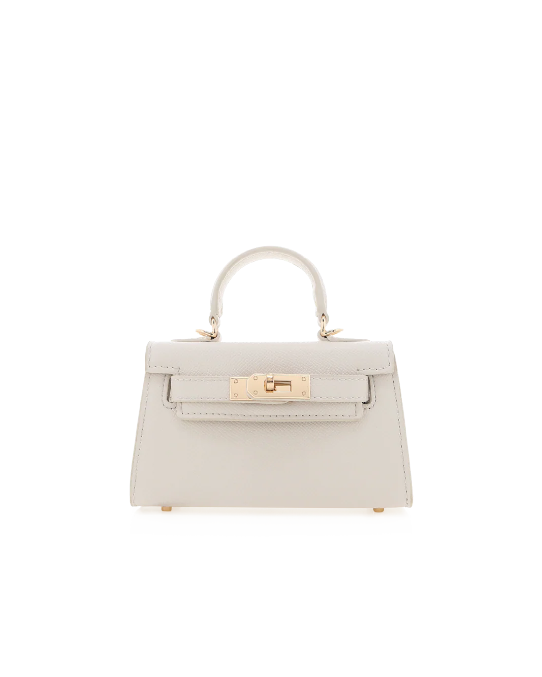 HARIETTE MINI HANDLE BAG - BONE SAFFIANO - Image 4