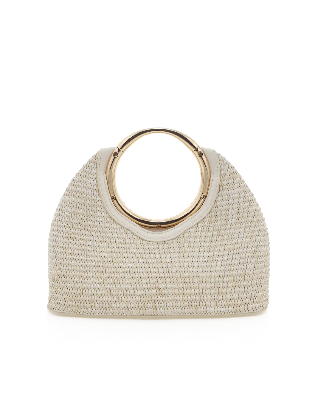 MONROE RAFFIA HANDLE BAG - CREAM RAFFIA-BONE - Image 6