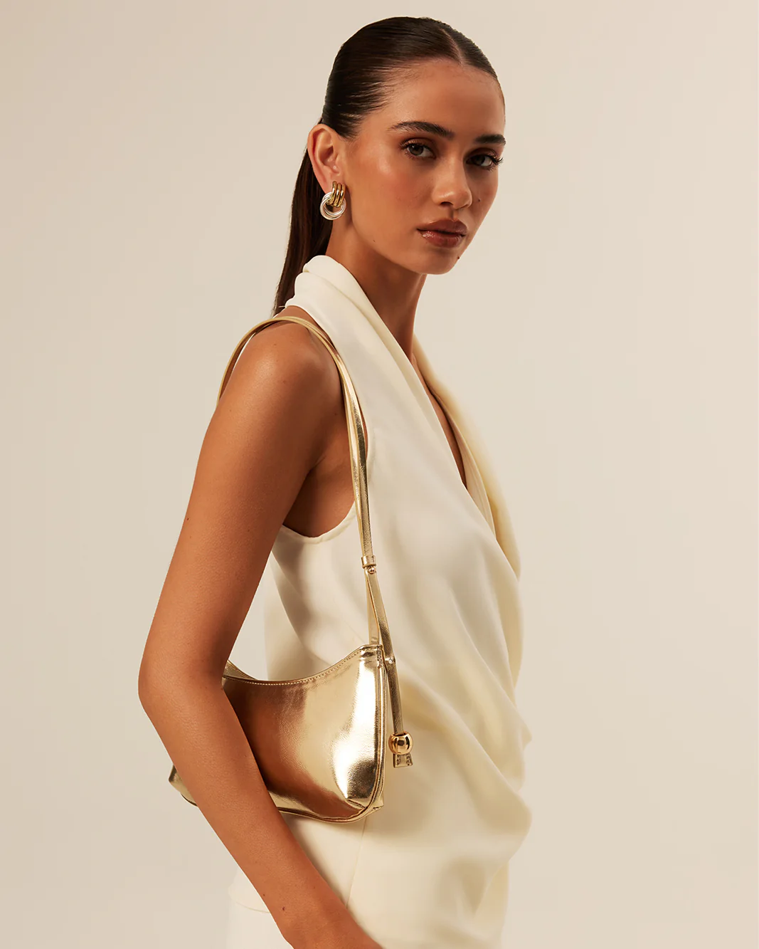 ROSABELLE SHOULDER BAG - GOLD METALLIC - Image 3