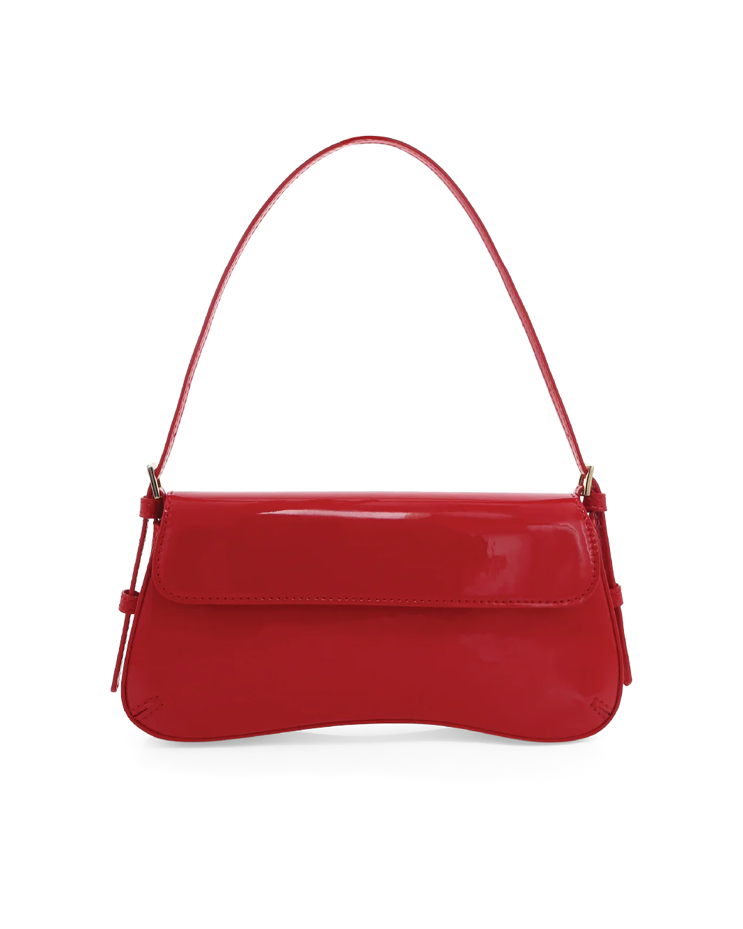 SABELLA SHOULDER BAG - CHILLI PATENT-GOLD - Image 3