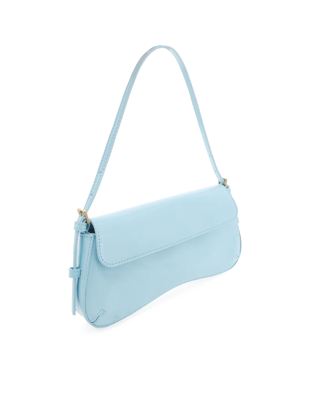 SABELLA SHOULDER BAG - SOFT BLUE PATENT-GOLD - Image 5