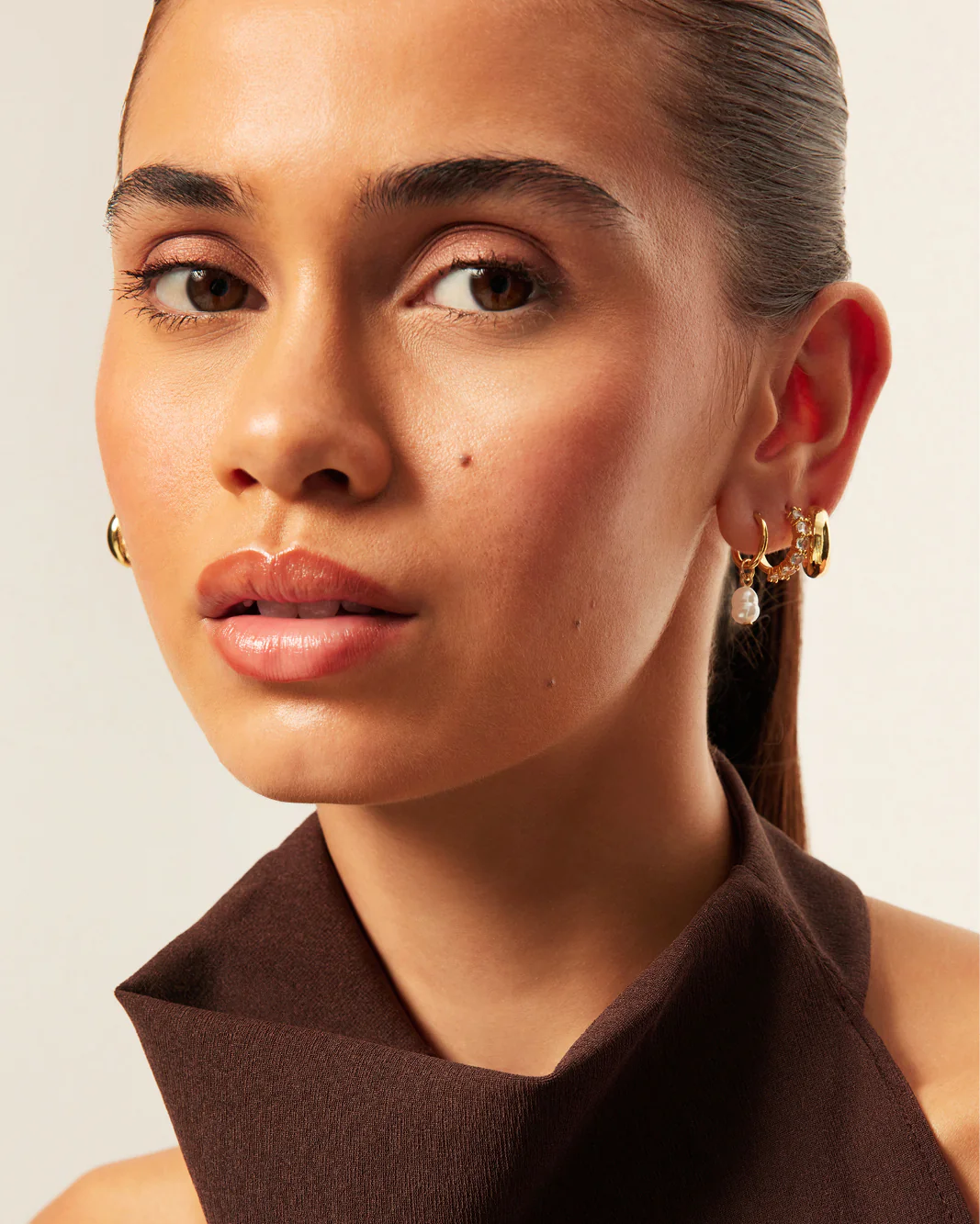 TASMIN 3 PACK EARRINGS - GOLD PLATED 18K - Image 3